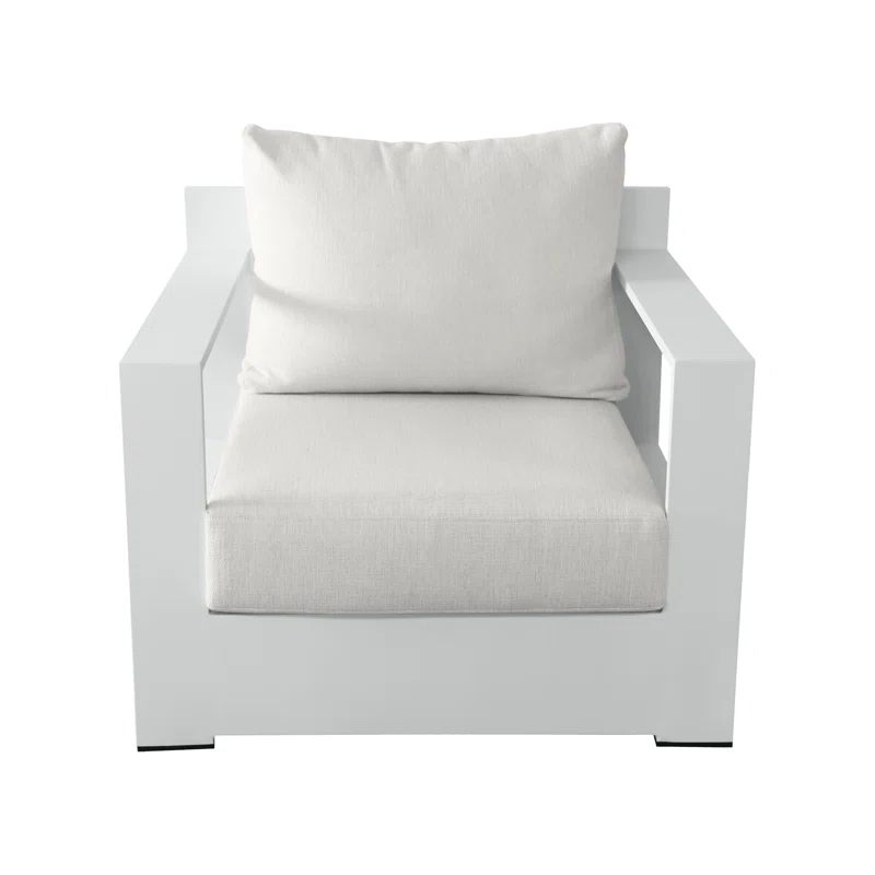 Ridgecrest Aluminum Outdoor Lounge Chair with Cushions