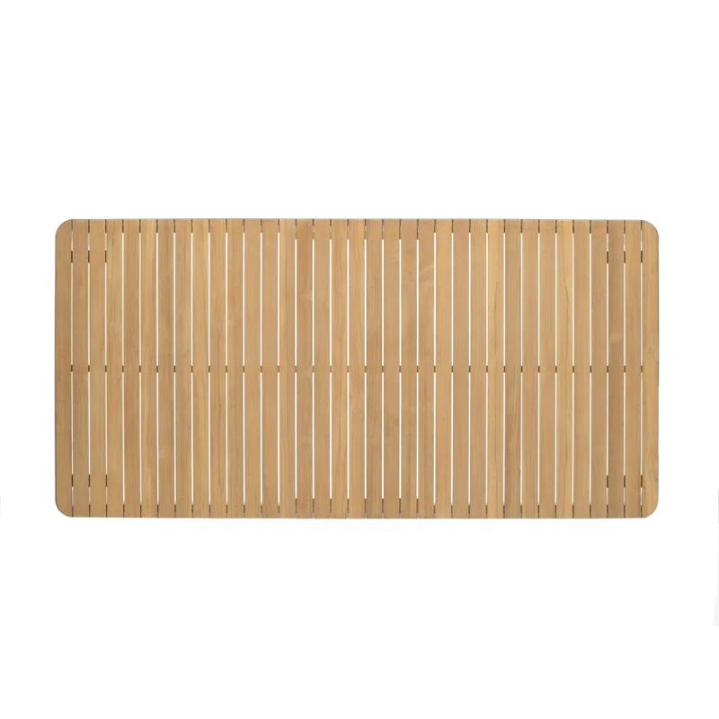 Brix 7-Piece Outdoor Patio FSC Solid Teak Wood, Rope and Aluminum Dining Set