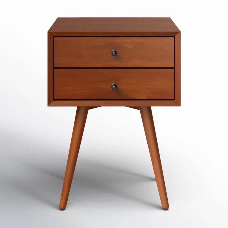 Williams 2-Drawer Mini Nightstand Chestnut