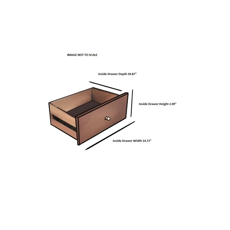 Williams 2-Drawer Mini Nightstand Chestnut