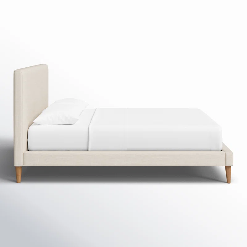 Williams Upholstered Bed Queen,Beige Linen
