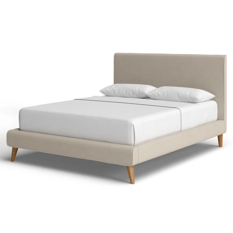 Williams Upholstered Bed Queen,Beige Linen