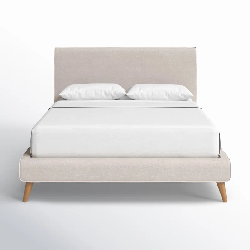 Williams Upholstered Bed Queen,Beige Linen