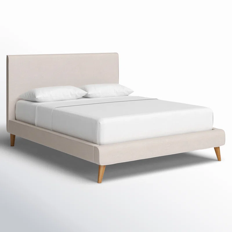 Williams Upholstered Bed Queen,Beige Linen