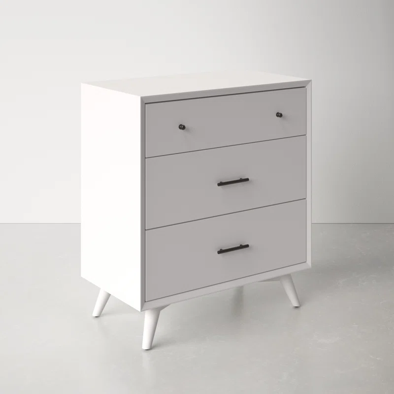 Williams 3 - Drawer Chest White 3 Williams 3 - Drawer Chest White