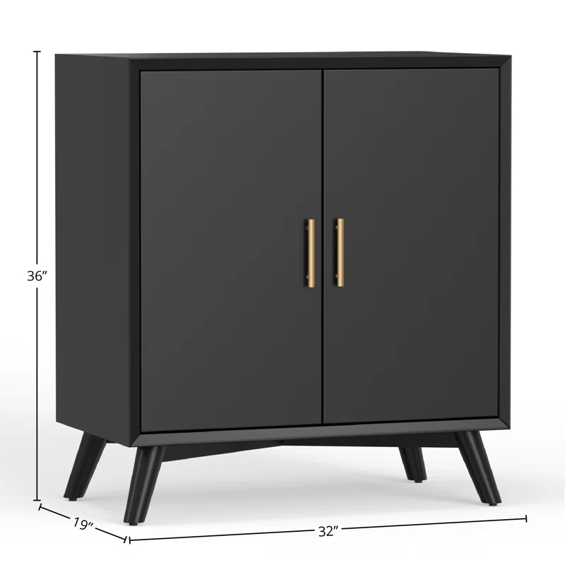 Williams Low Bar Cabinet Black