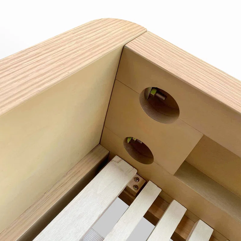 Mille Platform Bed King,Oak