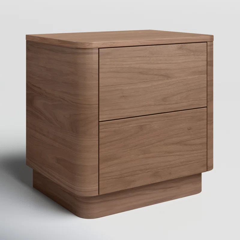 Mille 2 - Drawer Nightstand Walnut