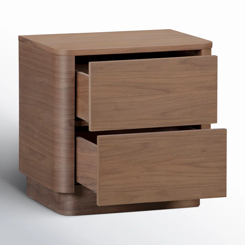 Mille 2 - Drawer Nightstand Walnut