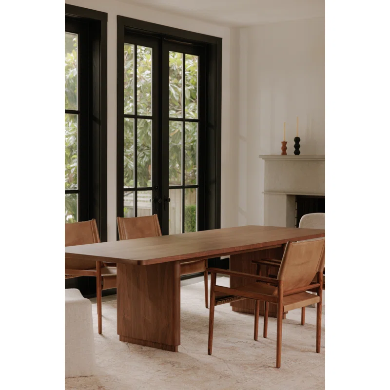 Mille 88" Dining Table Walnut