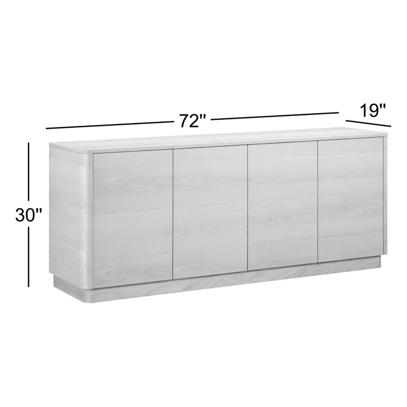 Mille 72" Sideboard Walnut