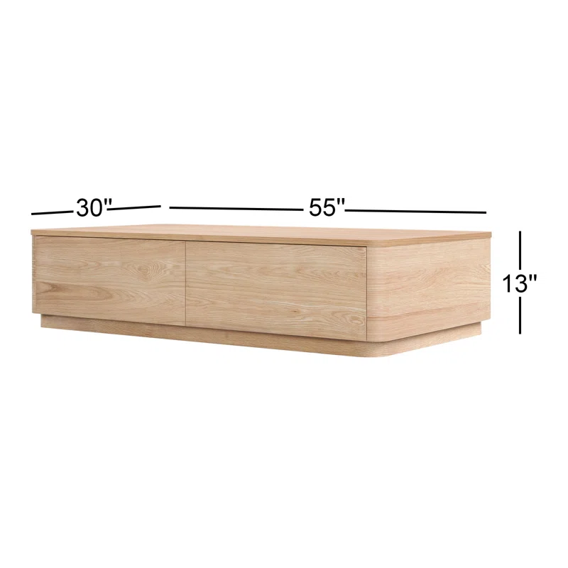 Mille Storage Coffee Table Oak
