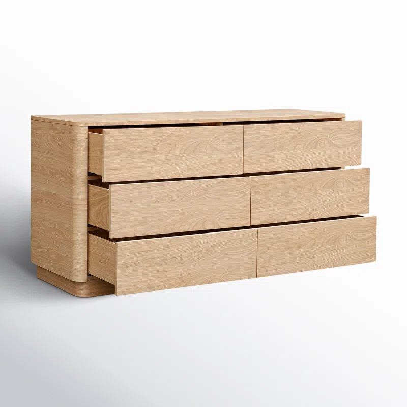 Mille 6- Drawer Dresser Oak