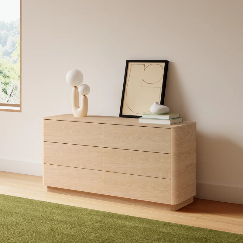 Mille 6- Drawer Dresser Oak