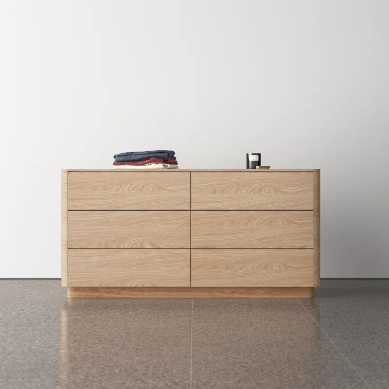 Mille 6- Drawer Dresser Oak