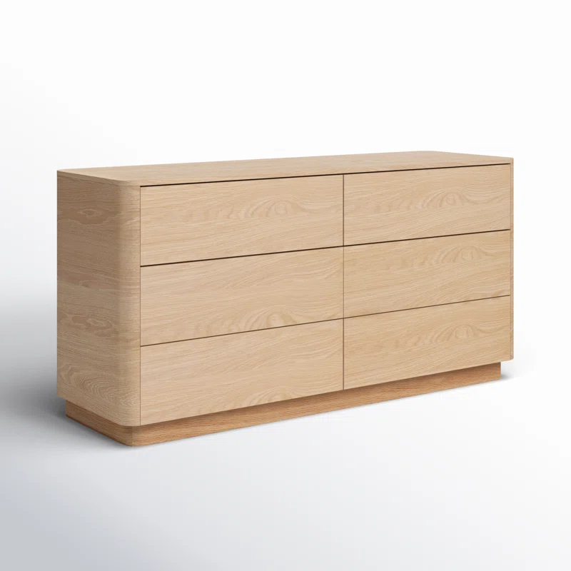 Mille 6- Drawer Dresser Oak