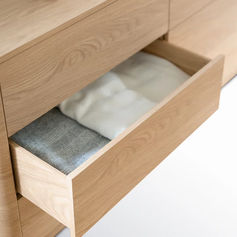 Mille 6- Drawer Dresser Oak