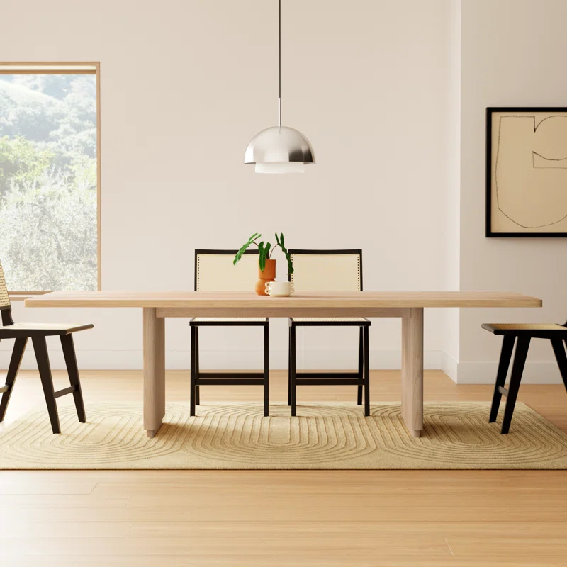 Mille 104" Dining Table Oak