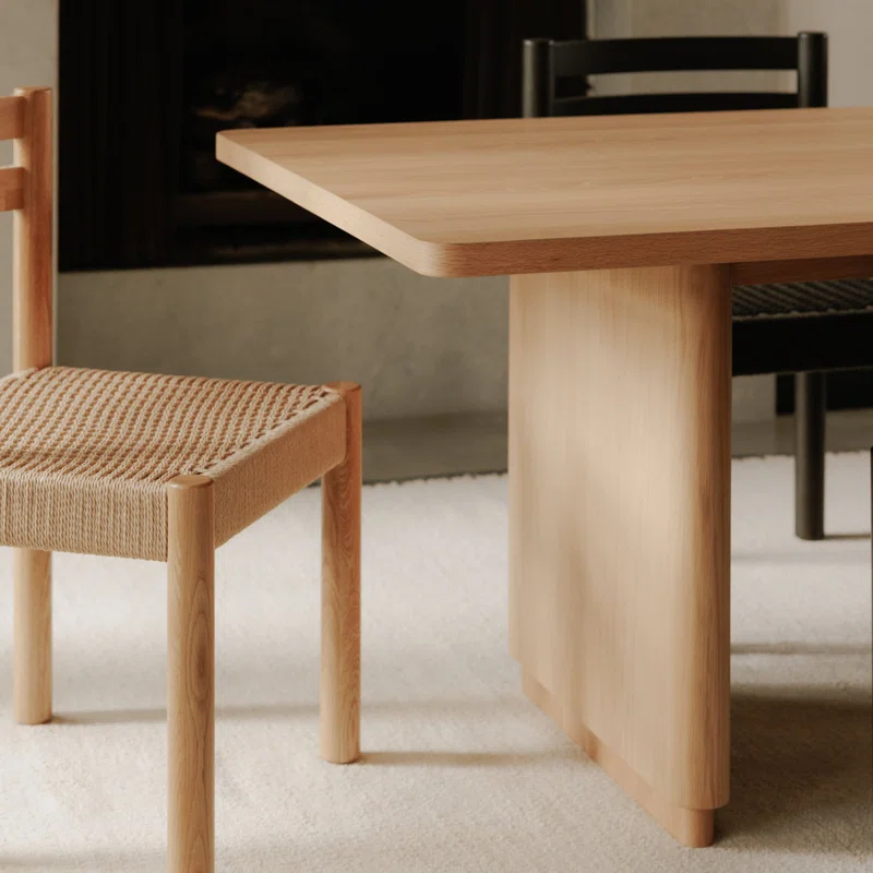 Mille 104" Dining Table Oak