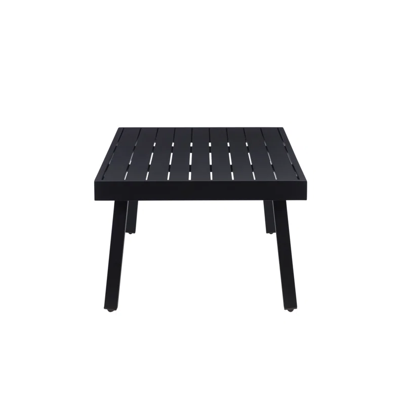 Armando 47'' Aluminum Outdoor Coffee Table Black