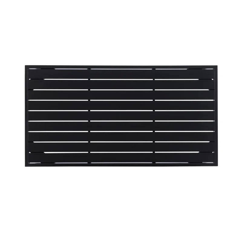 Armando 47'' Aluminum Outdoor Coffee Table Black