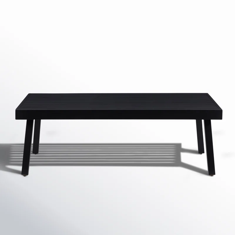 Armando 47'' Aluminum Outdoor Coffee Table Black