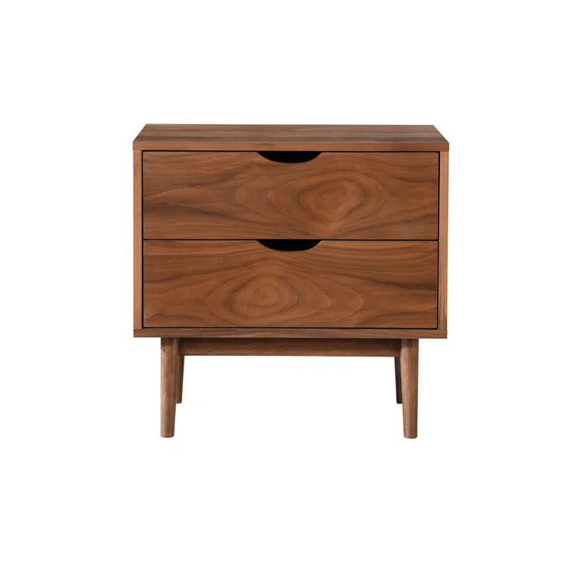 Indra 2 - Drawer Nightstand Walnut