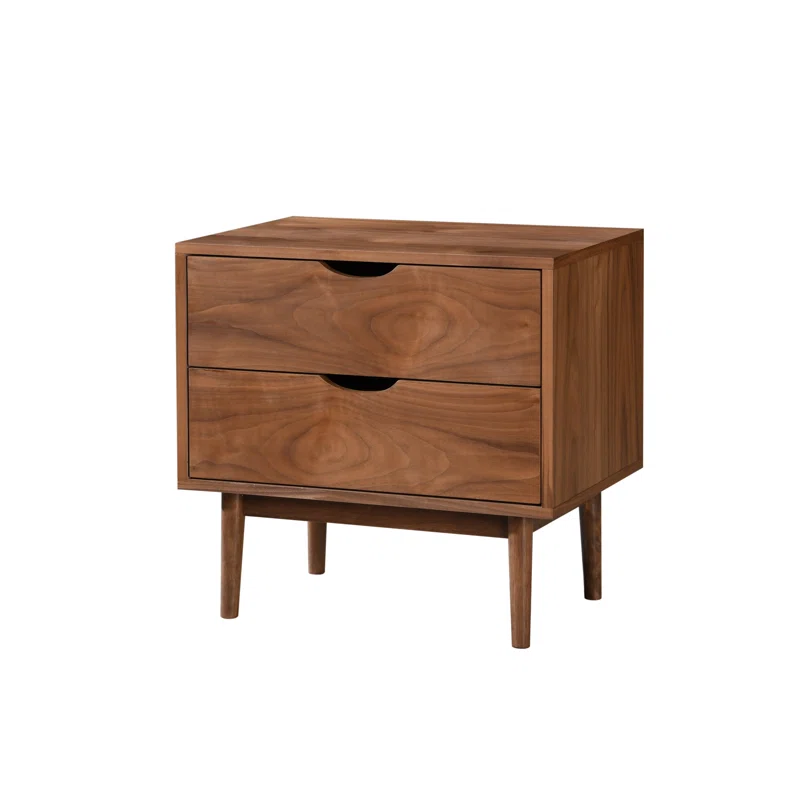 Indra 2 - Drawer Nightstand Walnut