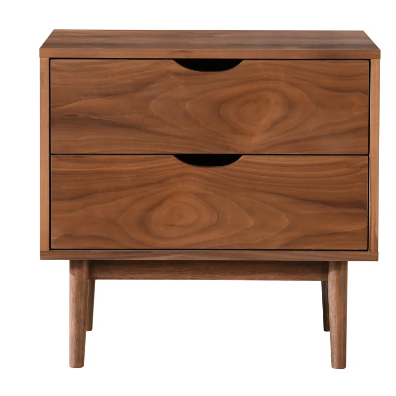 Indra 2 - Drawer Nightstand Walnut