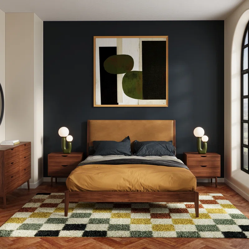 Indra 2 - Drawer Nightstand Walnut