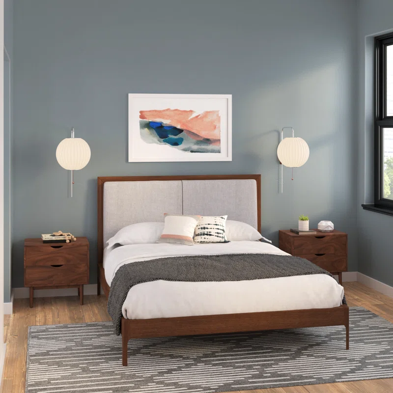 Indra 2 - Drawer Nightstand Walnut