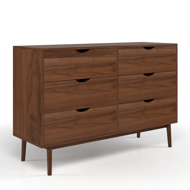 Indra 6 - Drawer Dresser Walnut
