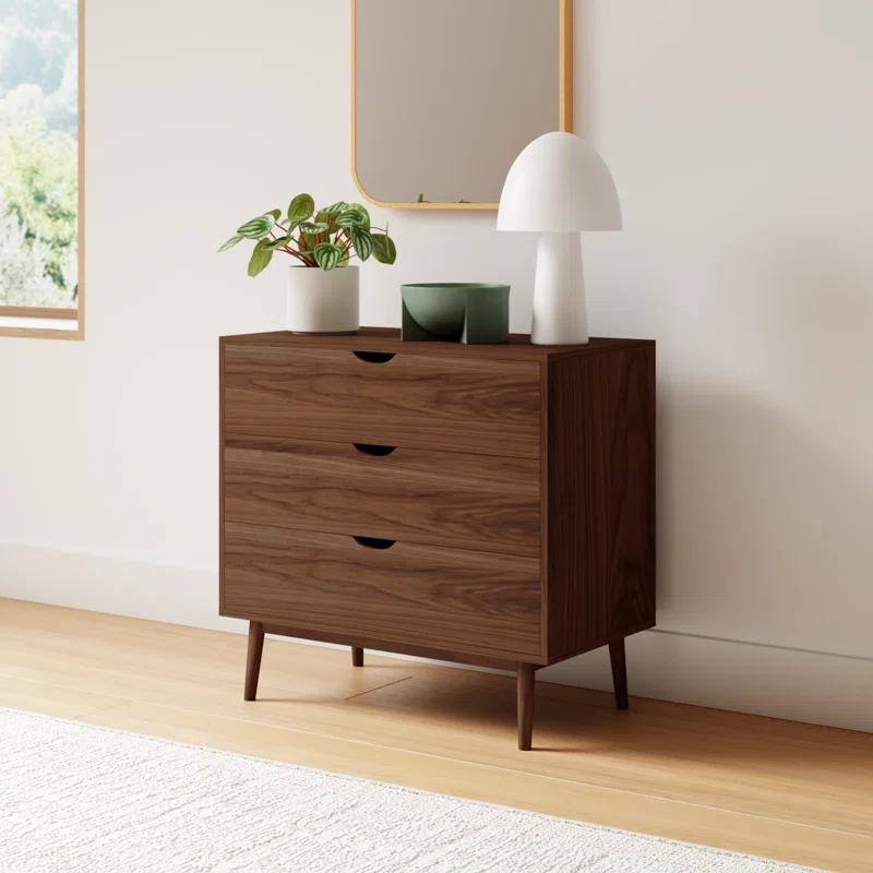 Indra 3 - Drawer Dresser Walnut