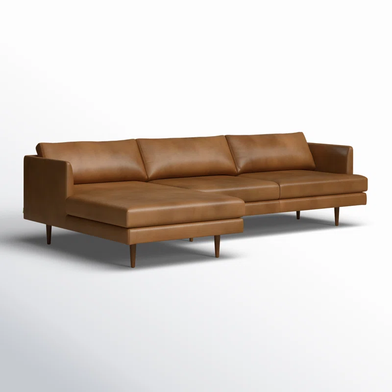 Miller Genuine Leather 2 - Piece Sectional Left Hand Facing