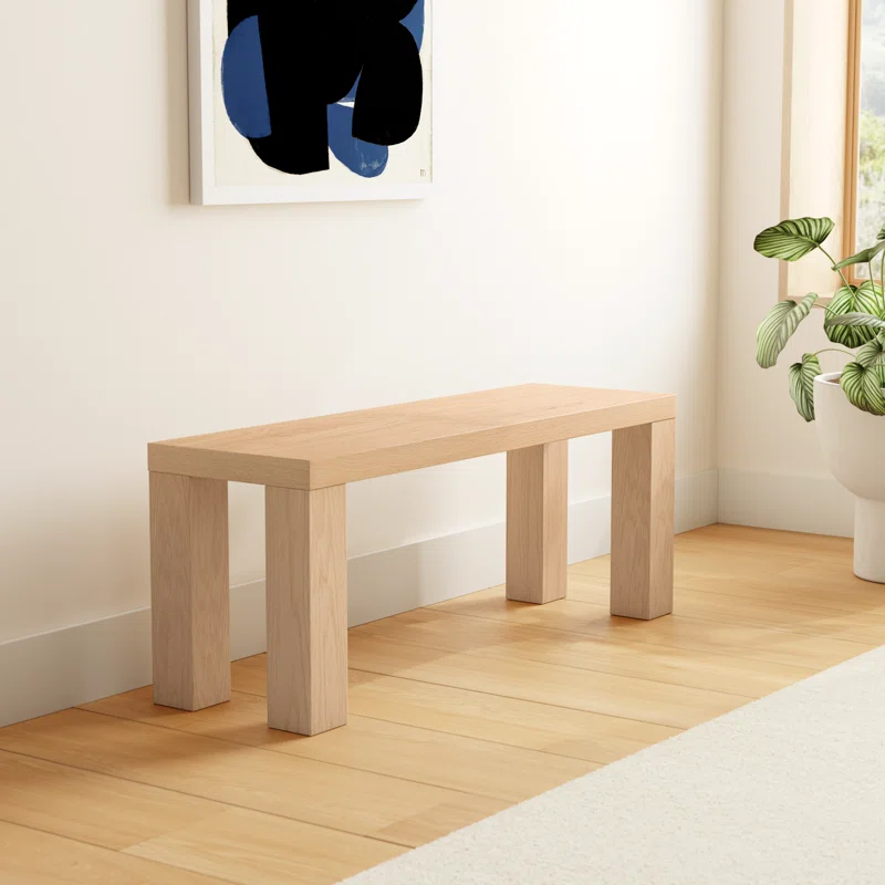 Carson Bench Oak,19" H x 49" W x 15" D