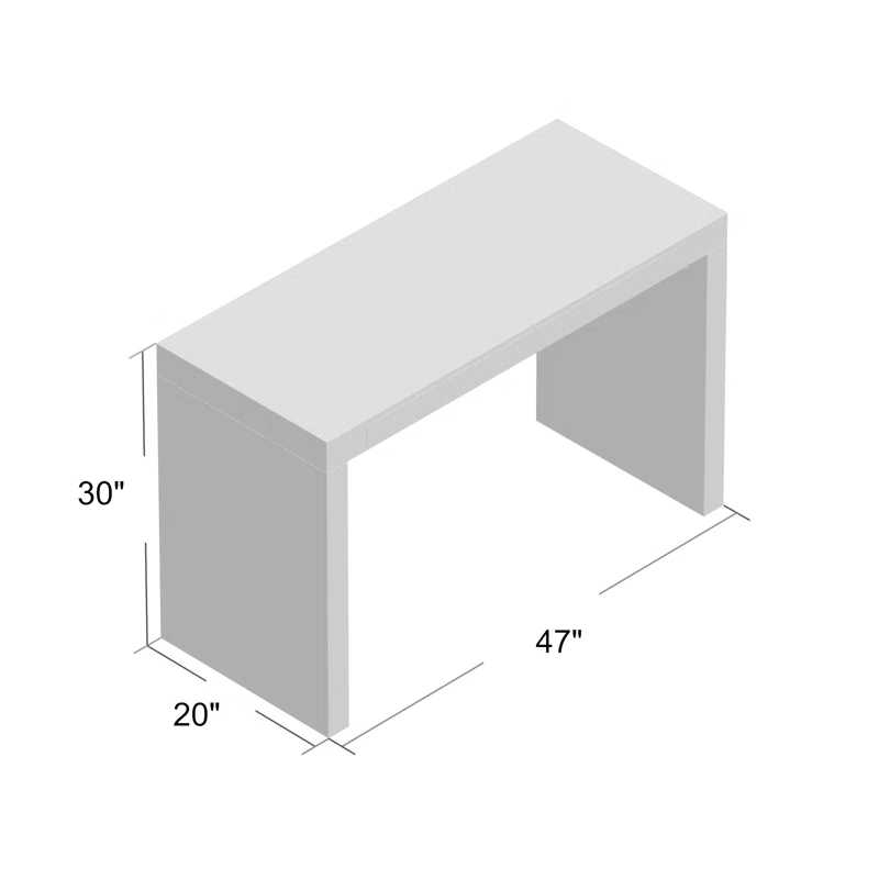 Carson Writing Desk White