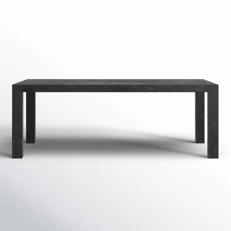 Block 84" Solid Wood Dining Table Black