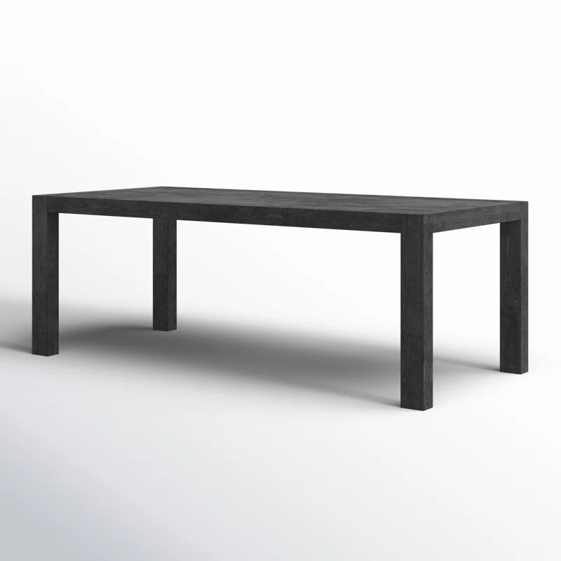 Block 84" Solid Wood Dining Table Black