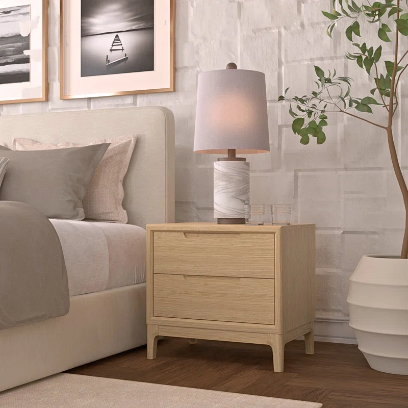 Rise 2 - Drawer Nightstand Light Oak