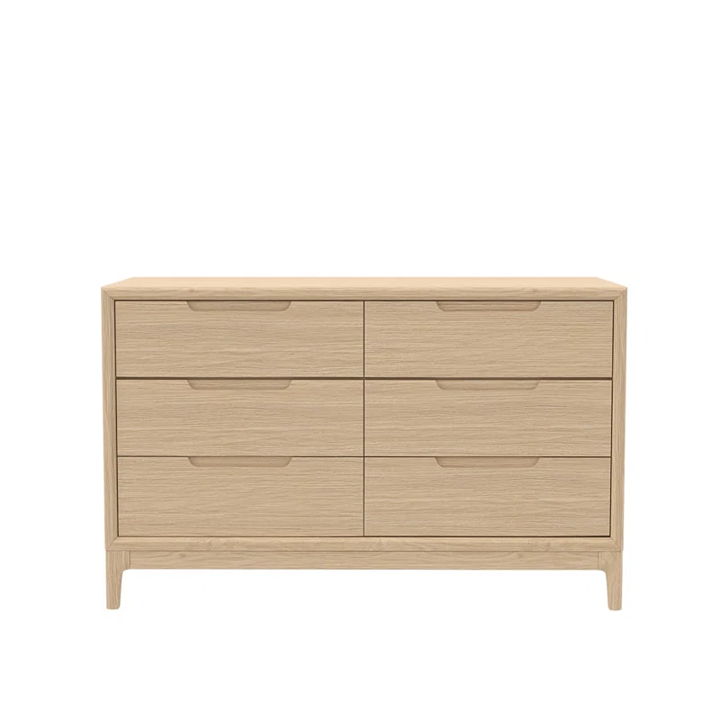 Rise 6 - Drawer Double Dresser Light Oak