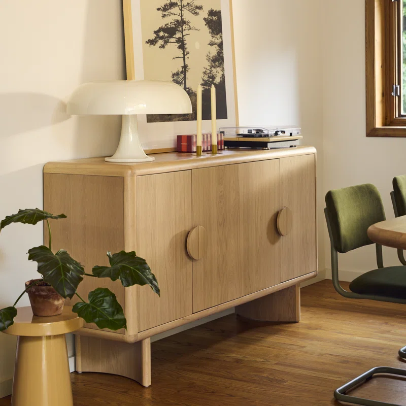 Circa 64" Curved Leg Sideboard Natural