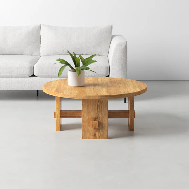 Santo Solid Wood Single Coffee Table 16" H x 38" L x 38" W