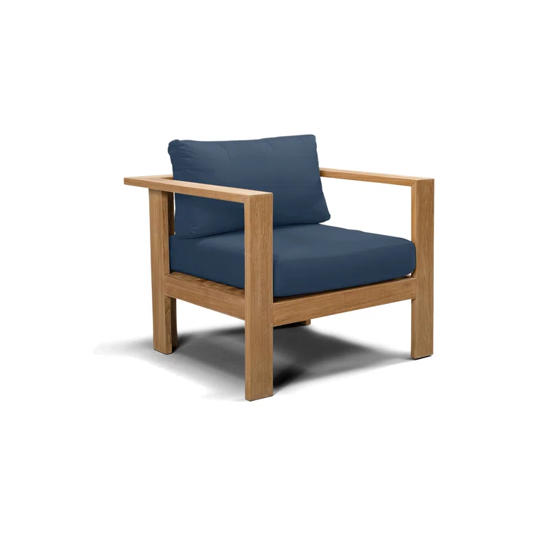 Sonoma Teak Patio Chair with Cushion Spectrum Indigo Sunbrella®