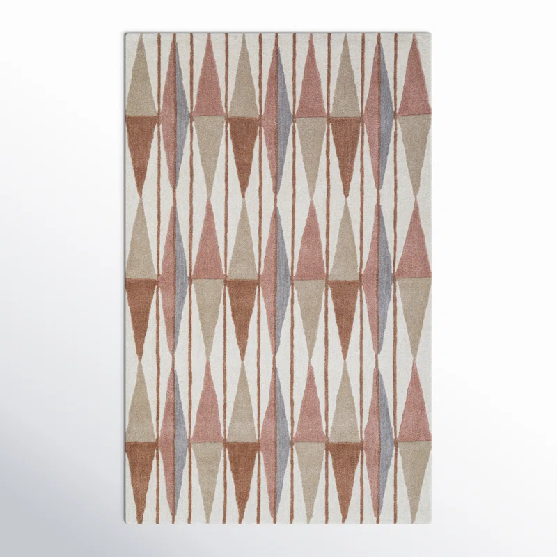 Woodcliff Hand Tufted Wool Brown Rug Rectangle 5' x 8' 7 Woodcliff Hand Tufted Wool Brown Rug Rectangle 5' x 8'