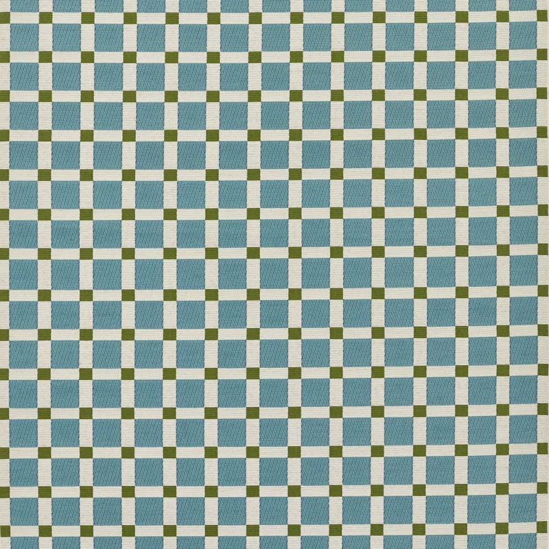 Icon Geometric Indoor Outdoor Blue Rug Rectangle 5'3" x 7'6"