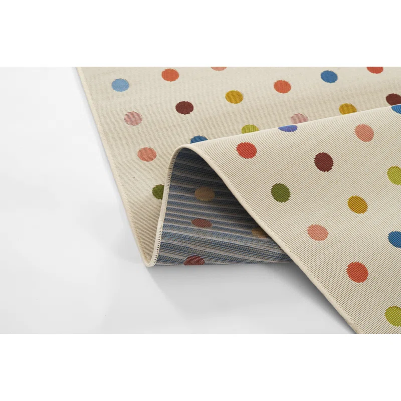 Icon Dots Indoor Outdoor Multi Rug Rectangle 5'3" x 7'6"