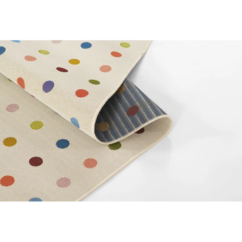 Icon Dots Indoor Outdoor Multi Rug Rectangle 5'3" x 7'6"