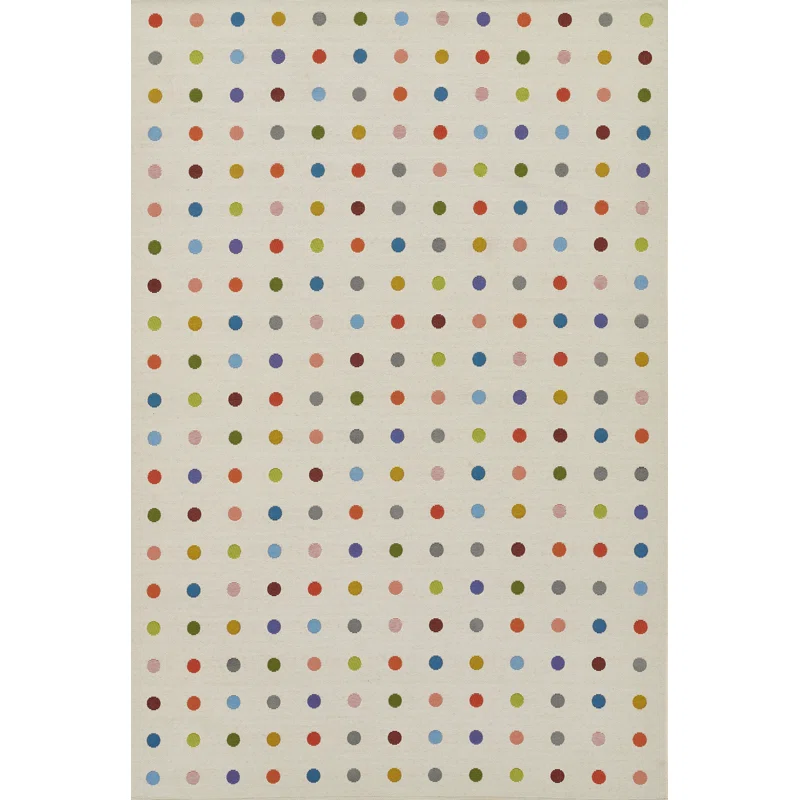 Icon Dots Indoor Outdoor Multi Rug Rectangle 5'3" x 7'6"