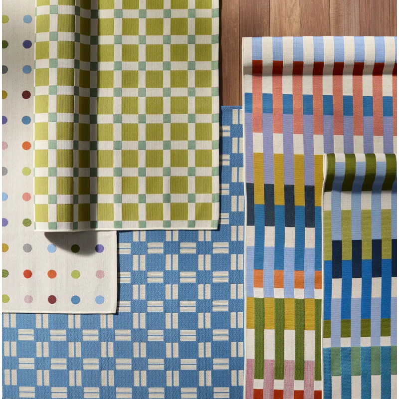 Icon Dots Indoor Outdoor Multi Rug Rectangle 5'3" x 7'6"