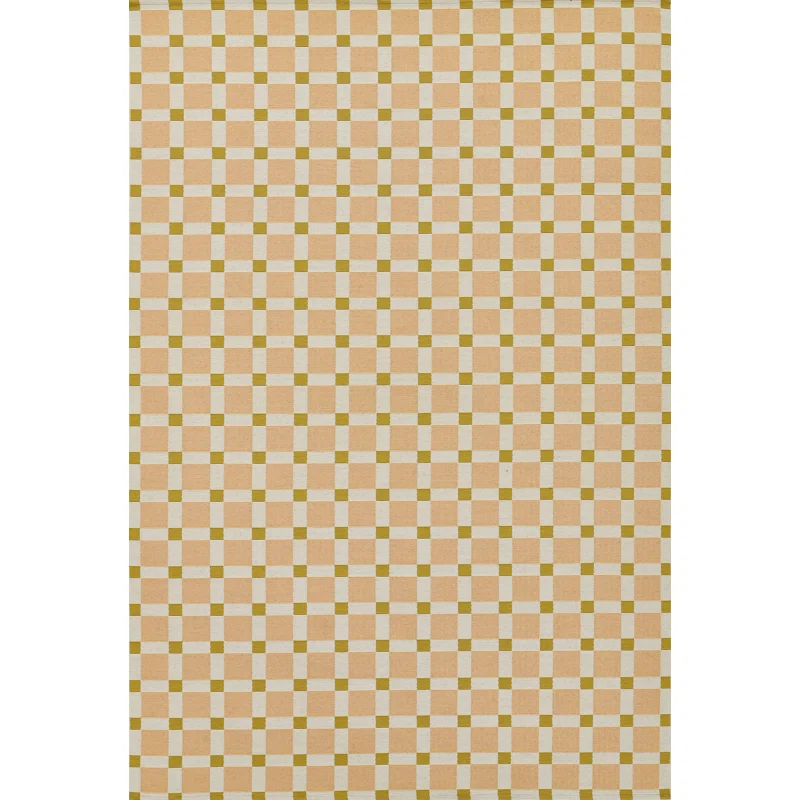 Icon Geometric Indoor Outdoor Pink Rug Rectangle 5'3" x 7'6"